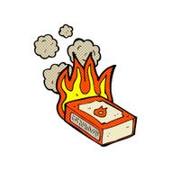 comic cartoon pack of matches N2