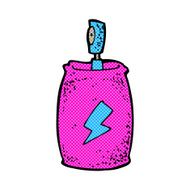 comic cartoon spray can N16