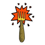 comic cartoon fork N6