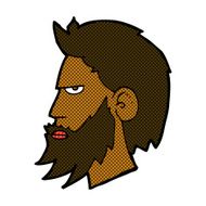 comic cartoon man with beard N2