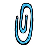 comic cartoon red paperclip N2