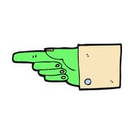comic cartoon pointing zombie hand N2