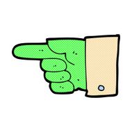 comic cartoon pointing zombie hand N3