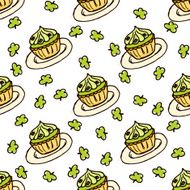 Doodle Style Seamless Pattern for Saint Patrick&#039;s Day N3