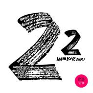 Alphabet numbers digital style hand-drawn doodle sketch N2