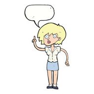 cartoon woman with question speech bubble N9