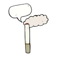 cartoon cigarette with speech bubble N11
