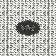 Vector seamless vintage line pattern with flowers Hand drawn doodles