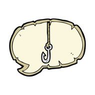 cartoon hook with speech bubble