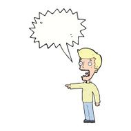 cartoon terrified man with speech bubble N177