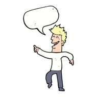 cartoon man pointing and laughing with speech bubble N24