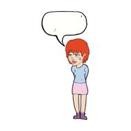 cartoon woman with plaster on face speech bubble N17