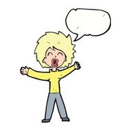 cartoon woman shouting with speech bubble N8