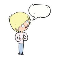 cartoon shocked woman with speech bubble N82