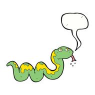 cartoon snake with speech bubble N54