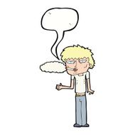 cartoon smoker with speech bubble N9