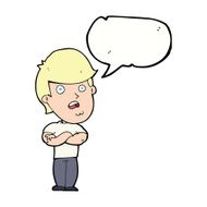 cartoon disappointed man with speech bubble N4
