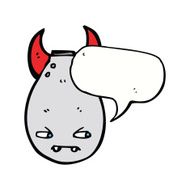 cartoon bomb with speech bubble N14