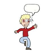 cartoon terrified man with eyes popping out speech bubble N9