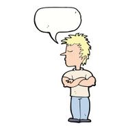 cartoon man refusing to listen with speech bubble N7