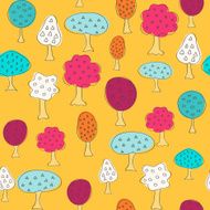 Garden pattern with different fruit trees N2