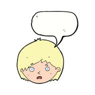 cartoon unhappy boy with speech bubble N49