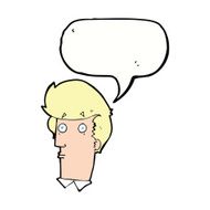 cartoon surprised expression with speech bubble N9