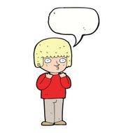 cartoon surprised man with speech bubble N121