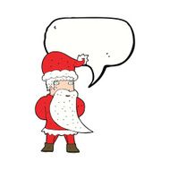 cartoon santa claus with speech bubble N168