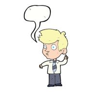 cartoon boy asking question with speech bubble N17