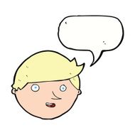 cartoon happy face with speech bubble N41