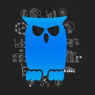 Drawing business formulas owl N14