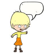 cartoon woman stressing out with speech bubble N16