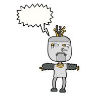 cartoon robot with speech bubble N165