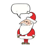 cartoon santa claus with speech bubble N173