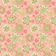 Doodle flowers seamless pattern N4