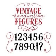 Vintage vector figures