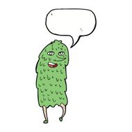 cartoon monster with speech bubble N44