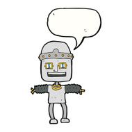cartoon robot with speech bubble N168