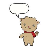 cartoon cute teddy bear with speech bubble N22