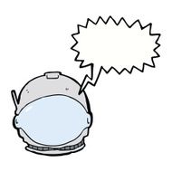cartoon astronaut face with speech bubble N9