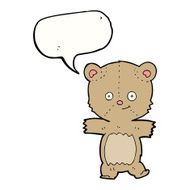 cartoon teddy bear with speech bubble N52