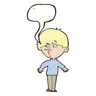cartoon suspicious man looking over shoulder with speech bubble N9