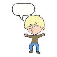cartoon suspicious man with speech bubble N36