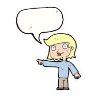 cartoon pointing person with speech bubble N7
