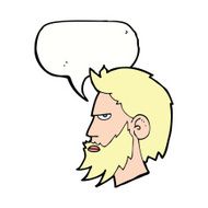 cartoon man with beard speech bubble N9