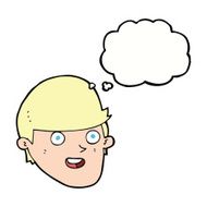 cartoon man with big chin thought bubble N17