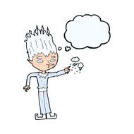 jack frost cartoon with thought bubble