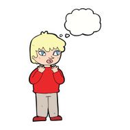 cartoon worried person with thought bubble N8