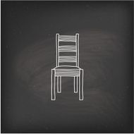 Chair doodle icon